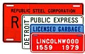 nameplates and serial plates